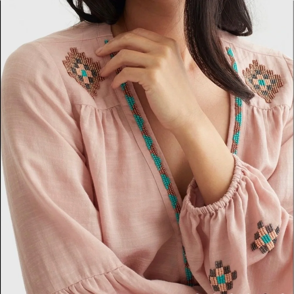 Lucky Brand Beaded Top - Picture 4 of 14